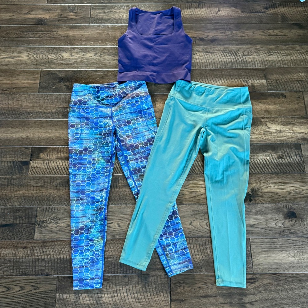 DSG Womens NWT Small 3pc bundleActivewear 2 Momentum 7/8 Leggings & 1 Crop Tank